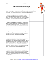 Determining Themes of Stories, Dramas, or Poems Worksheets