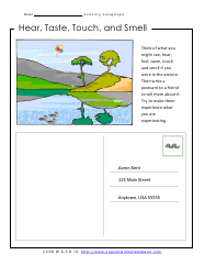 Using Descriptive and Sensory Language Writing Worksheets