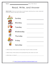 Read, Write, and Answer Preview