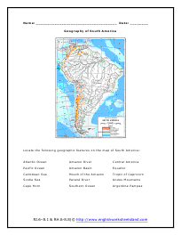 The Geography of South America  Preview