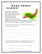 2nd grade language arts worksheets