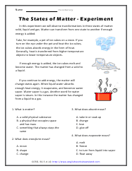 The States of Matter - Experiment Preview