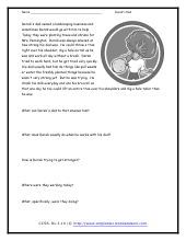 Grade 3 Reading Literature Comprehension Worksheets