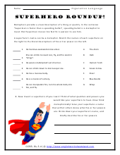 literal versus nonliteral language worksheets