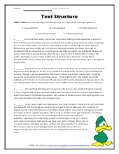 Ecosystem Reading Worksheets with Text Structure Practice in English & Spanish