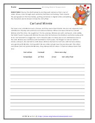 land english grade worksheet 4 Worksheets Event Sequences Writing