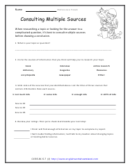 Consulting Multiple Sources Preview