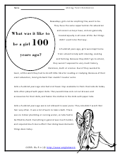 100 Years Ago A Girl Did... Preview