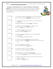 Using a Dictionary to Use Words Properly Preview