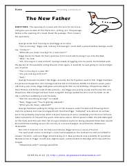 6th grade reading comprehension worksheets