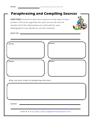 paraphrasing worksheet grade 6