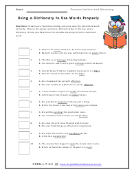 Using a Dictionary to Use Words Properly Preview