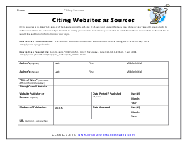 Citing Websites as Sources Preview