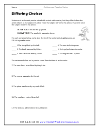 Differing Choices Preview