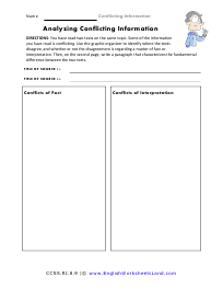 Analyzing Conflicting Information Preview