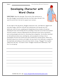 Developing Character with Word Choice Preview