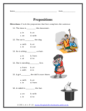 Page 1 Prepositions Preview