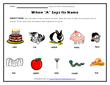 When "A" Says Its Name Lesson Preview