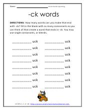 -ck Words Preview