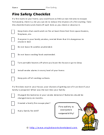 Fire Safety Checklist Preview