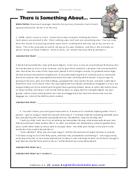 Personal Characteristics  Character trait worksheets, Character