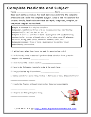 different types of sentences worksheet