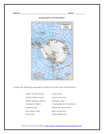 Geography of Antarctica Map Preview